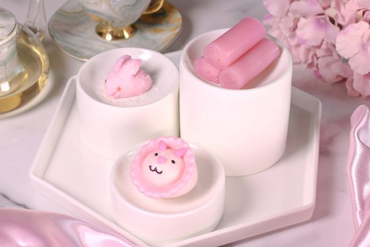 Pink Dim Sum Selection