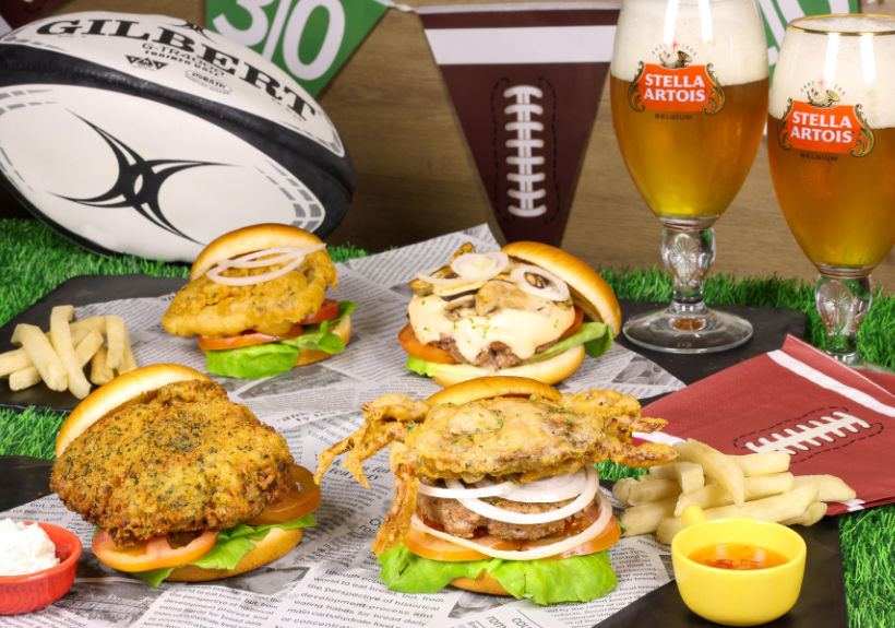 Rugby Sevens Burger & Beer Combo